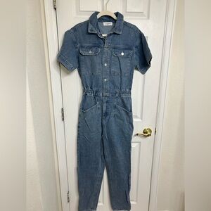 Carly Jean Los Angeles Blue Denim Jumpsuit